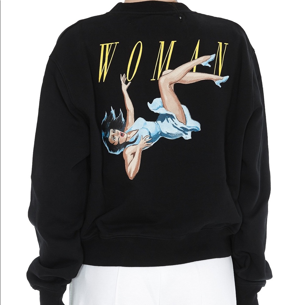 Off-White Black Sweatshirt “No Doubt” “Woman” size small - Picture 2 of 8